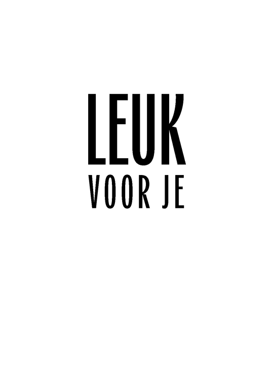 Leuk voor je (5 stuks)