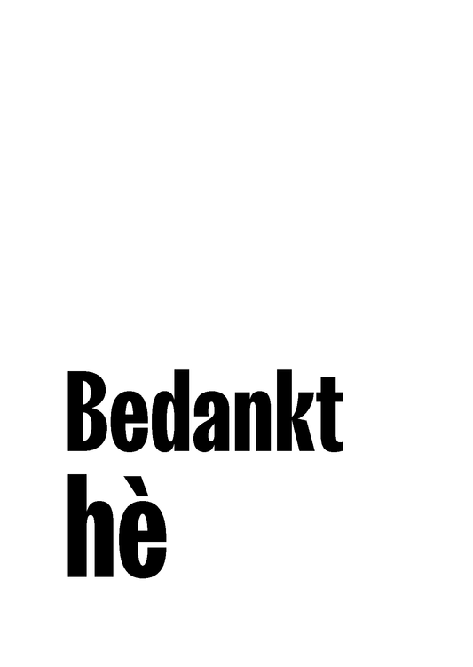 Bedankt hè (5 stuks)