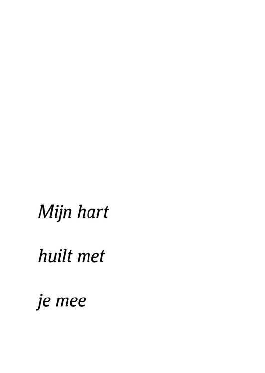 Mijn hart huilt met je mee (5 stuks)