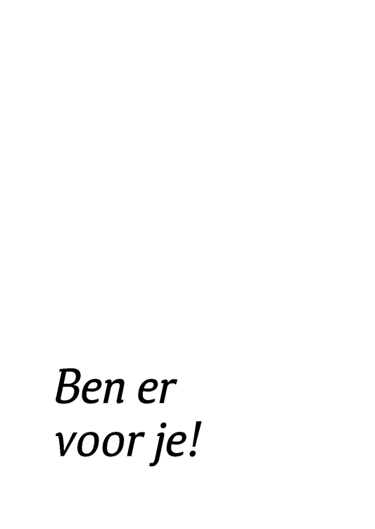 Ben er voor je (5 stuks)