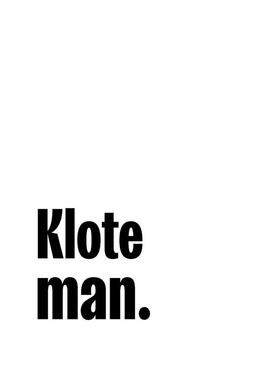 Klote man! (5 stuks)